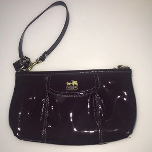 Coach maroon wristlet